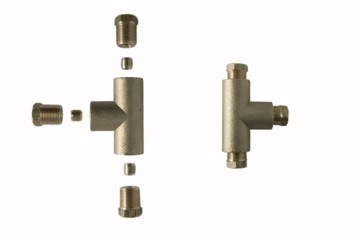 TR-0001 Trójnik do rurki Cu ø 6mm x3 